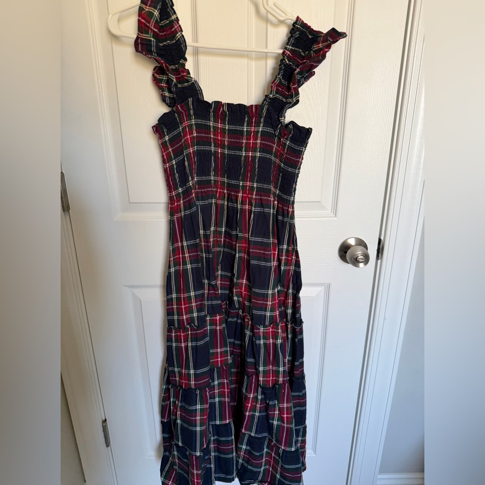 Hill House Navy and Red Plaid Midi Dress - Picture 6 of 6